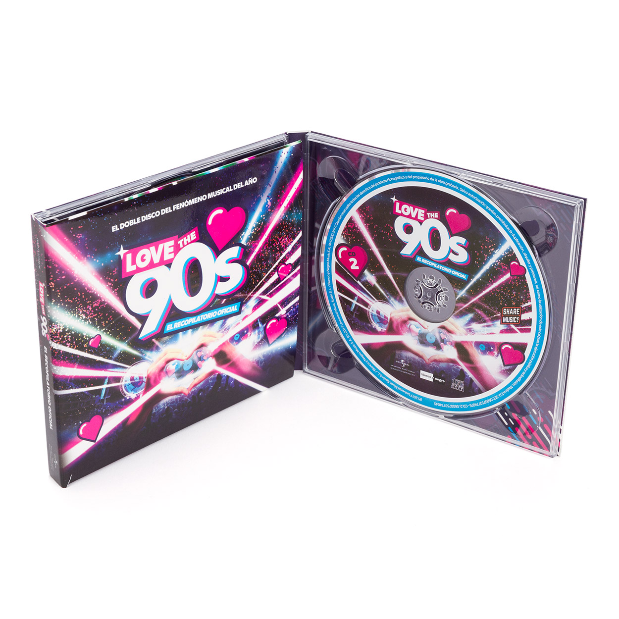lanzador Carrera Presa Love The 90s - Tienda - CD Recopilatorio Love The 90's Vol. 2